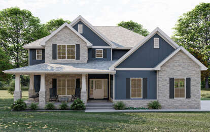 Craftsman House Plan #963-00649 Elevation Photo