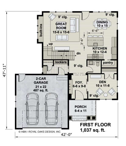 Main Floor  for House Plan #098-00356