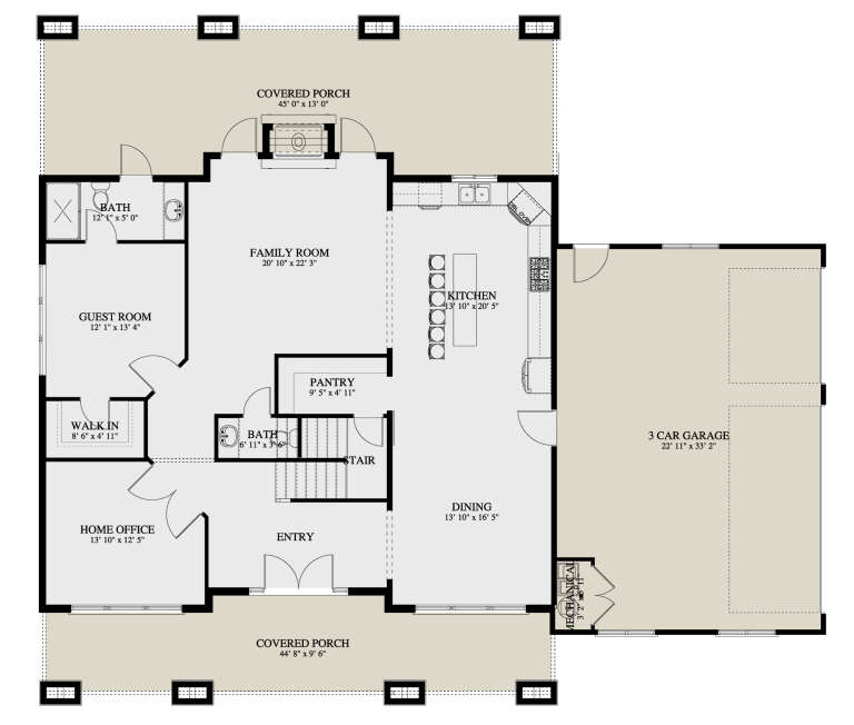 House Plan House Plan #27103 Drawing 1