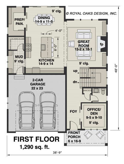 Main Floor  for House Plan #098-00380