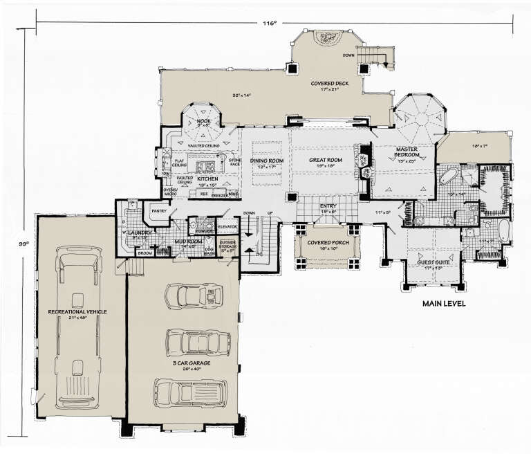 House Plan House Plan #27138 Drawing 1