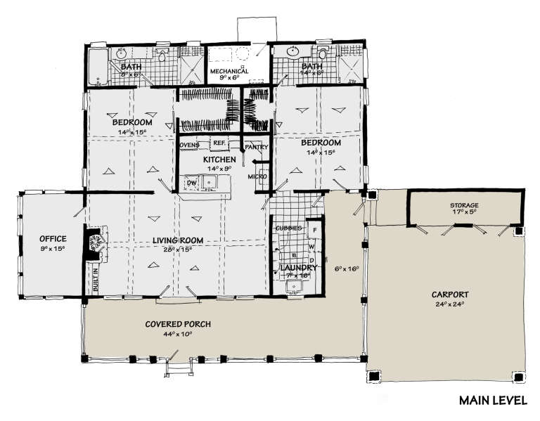 House Plan House Plan #27160 Drawing 1