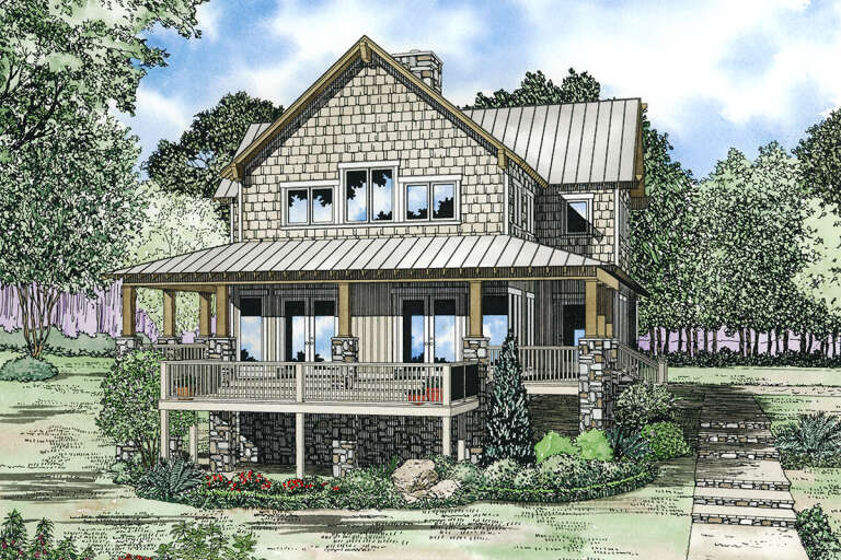 House Plan House Plan #27213 Front Elevation 