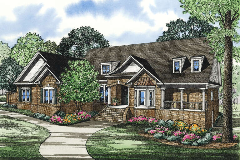 House Plan House Plan #27216 Front Elevation 