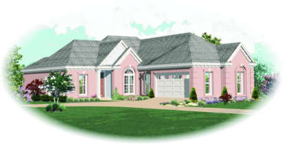 Traditional House Plan #053-00397 Elevation Photo