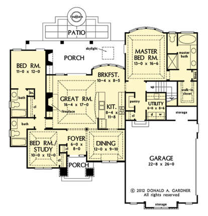 Main Floor  for House Plan #2865-00244
