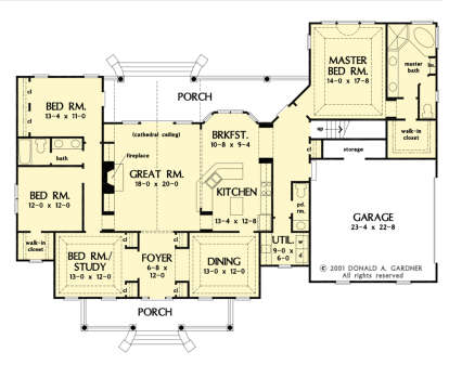 Main Floor  for House Plan #2865-00257