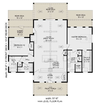 Main Floor  for House Plan #940-00543