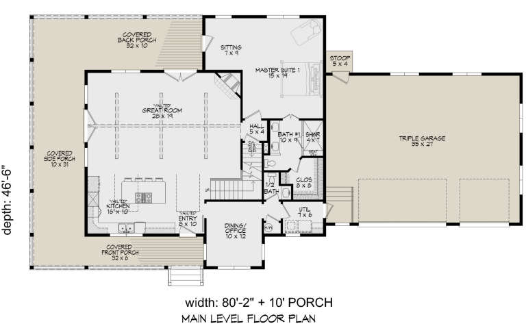 House Plan House Plan #27450 Drawing 1