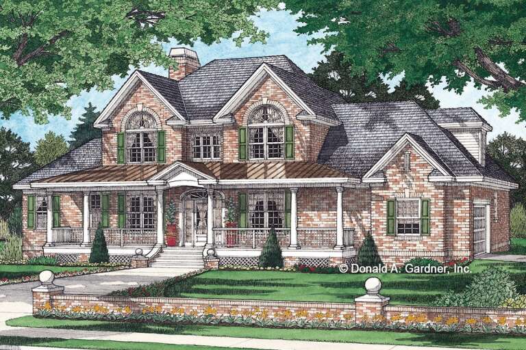 House Plan House Plan #27487 Front Elevation 