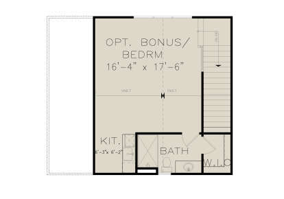 Optional Second Floor for House Plan #699-00306