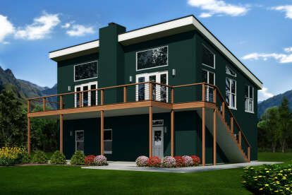 Modern House Plan #940-00569 Elevation Photo