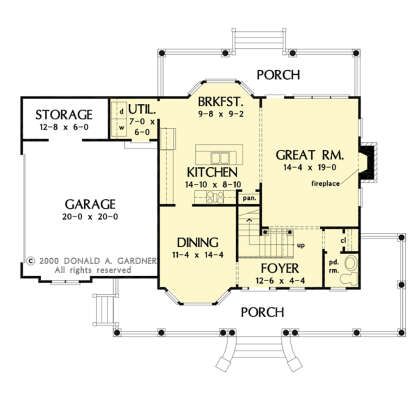 Main Floor  for House Plan #2865-00306