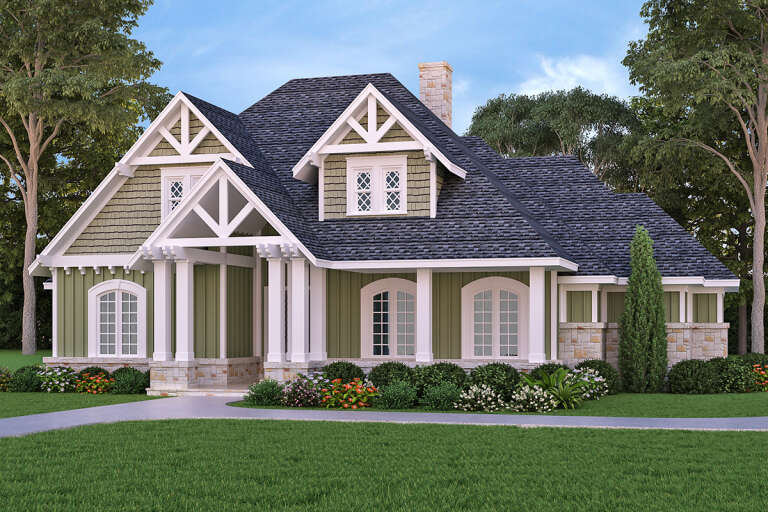 House Plan House Plan #27662 Front Elevation 