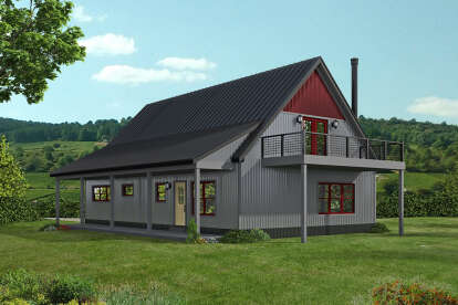 Barn House Plan #940-00614 Elevation Photo