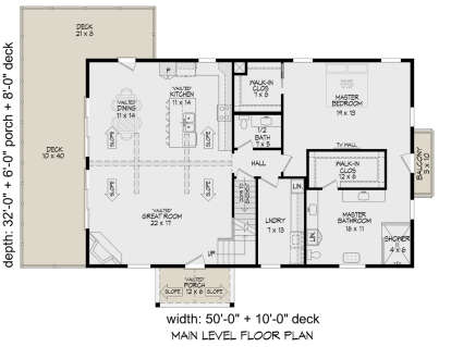Main Floor  for House Plan #940-00619