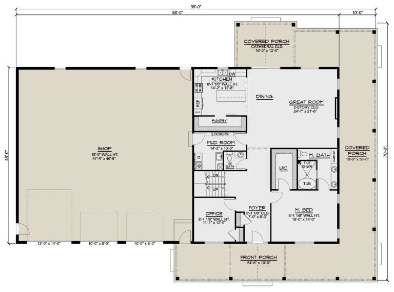 House Plan House Plan #27709 Drawing 1