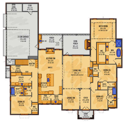 Main Floor  for House Plan #5995-00016