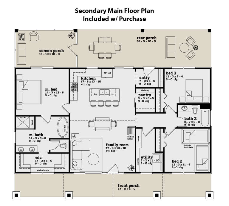House Plan House Plan #27790 Drawing 2
