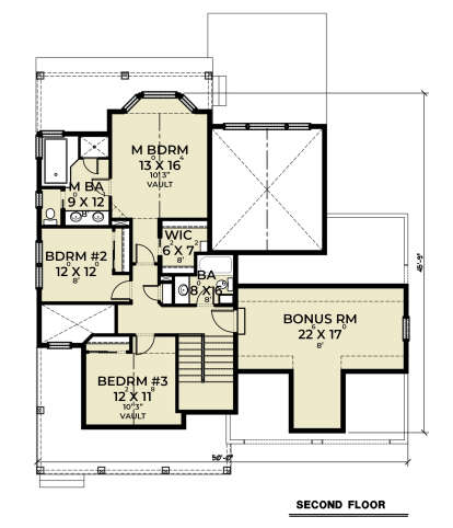 Second Floor for House Plan #2464-00021