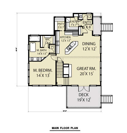 Main Floor  for House Plan #2464-00038