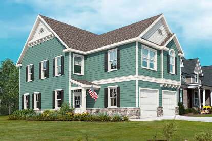 Cottage House Plan #4351-00051 Elevation Photo