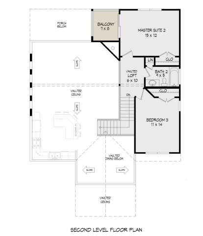 Second Floor for House Plan #940-00646