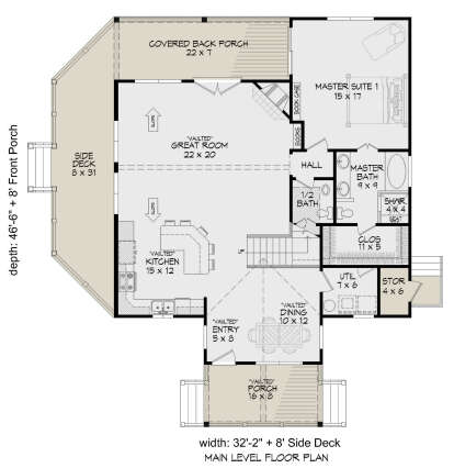 Main Floor  for House Plan #940-00647