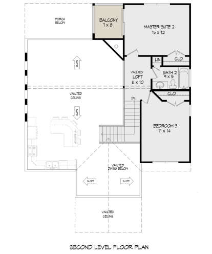 Second Floor for House Plan #940-00647