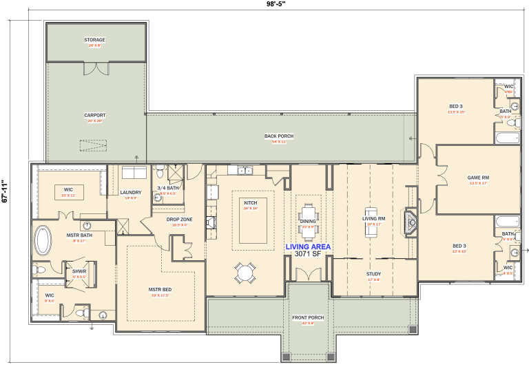 House Plan House Plan #27973 Drawing 1