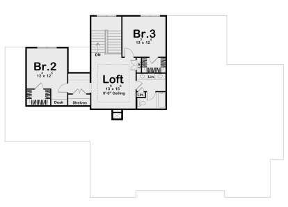 Second Floor for House Plan #963-00690