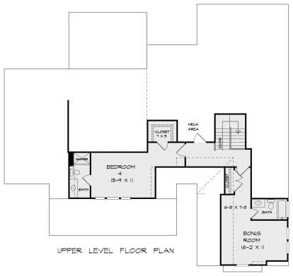 Second Floor for House Plan #6082-00213