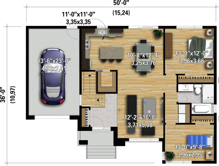 House Plan House Plan #28090 Drawing 1