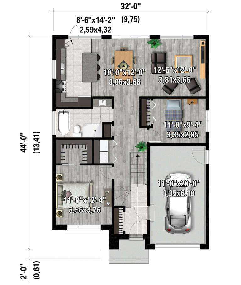 House Plan House Plan #28113 Drawing 1