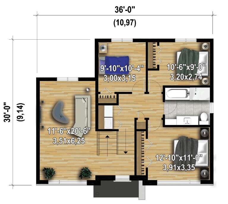 House Plan House Plan #28129 Drawing 2