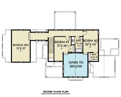Second Floor for House Plan #2464-00051