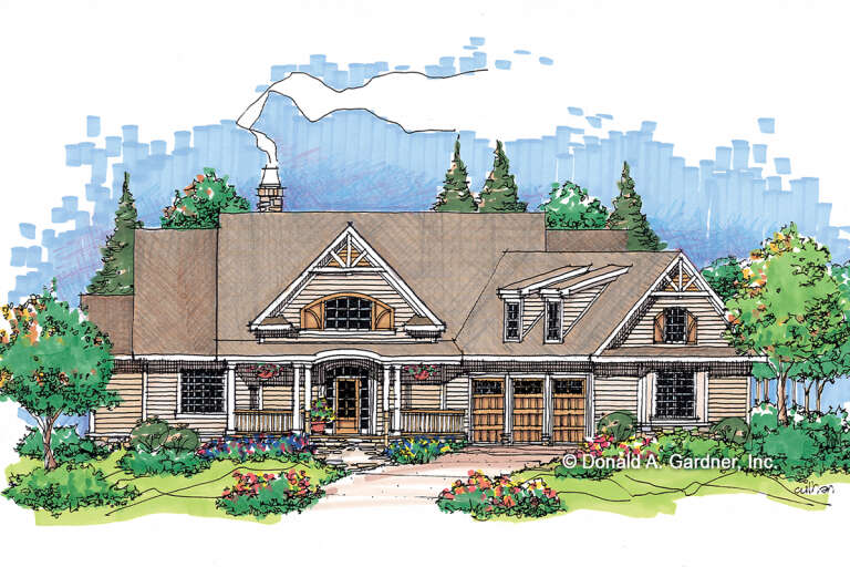 House Plan House Plan #28145 Front Elevation 