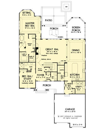 Main Floor  for House Plan #2865-00348