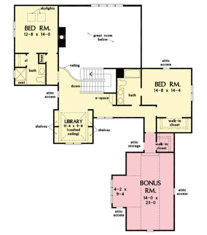 Second Floor for House Plan #2865-00348