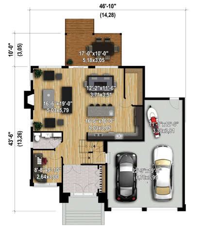 Main Floor  for House Plan #6146-00518