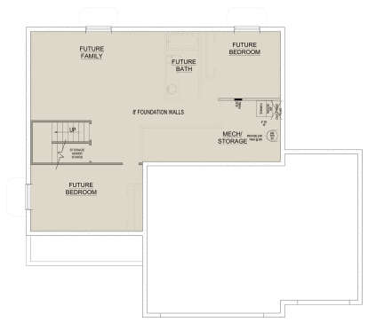 Basement for House Plan #8768-00115