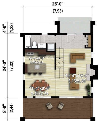 Main Floor  for House Plan #6146-00558