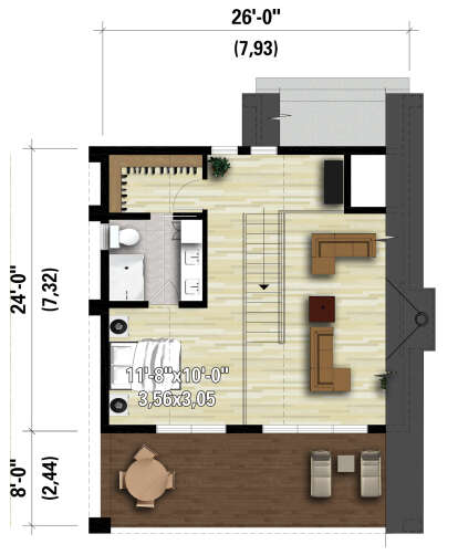 Second Floor for House Plan #6146-00558