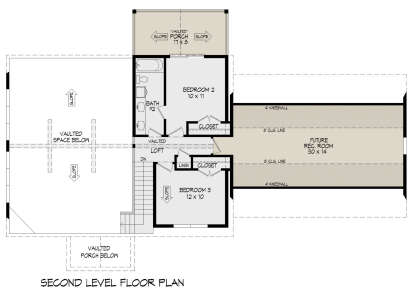 Second Floor for House Plan #940-00695