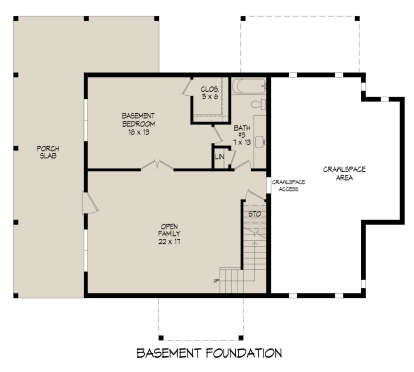 Basement for House Plan #940-00695