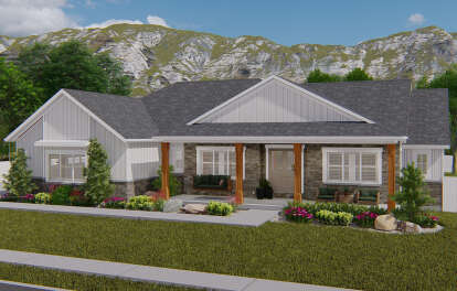 Craftsman House Plan #2802-00191 Elevation Photo