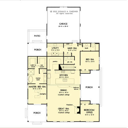 Main Floor  for House Plan #2865-00360