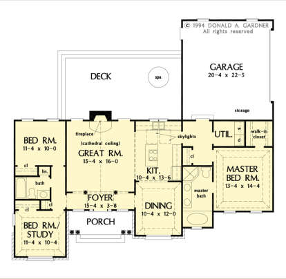 Main Floor  for House Plan #2865-00361