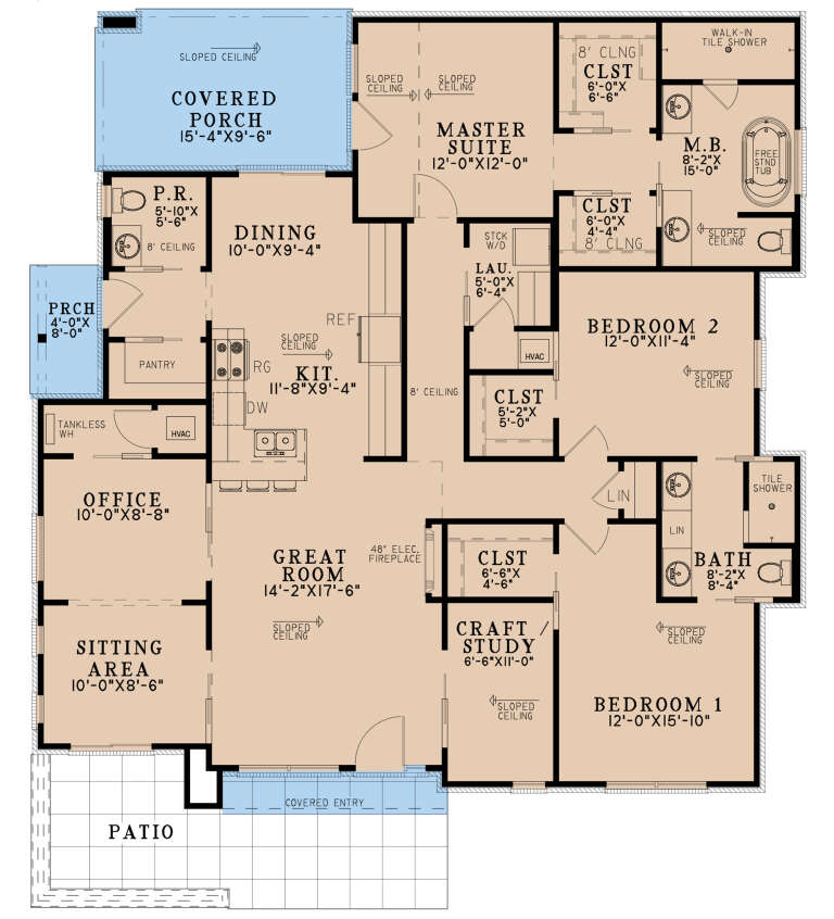 House Plan House Plan #28527 Drawing 1