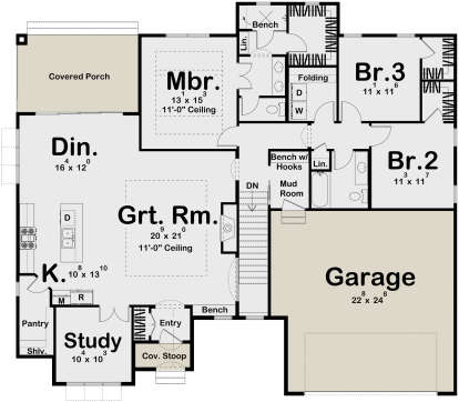 Main Floor  for House Plan #963-00732